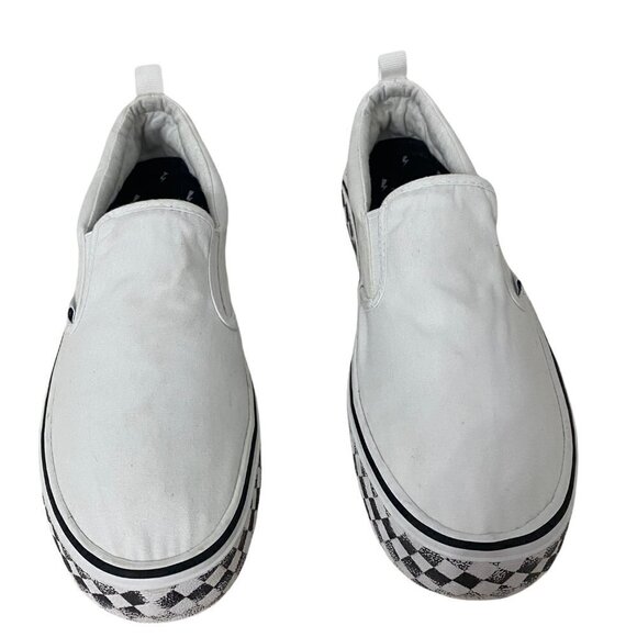 Punkrose Women's Checkerboard Canvas Slip On Sneakers, Size 9.5 - Picture 5 of 7